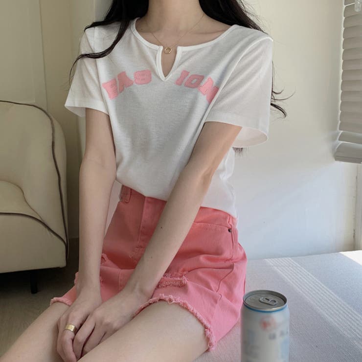 サマー ニットtシャツ レディース 韓国 | SUNSHINE CLOSET | 詳細画像9 
