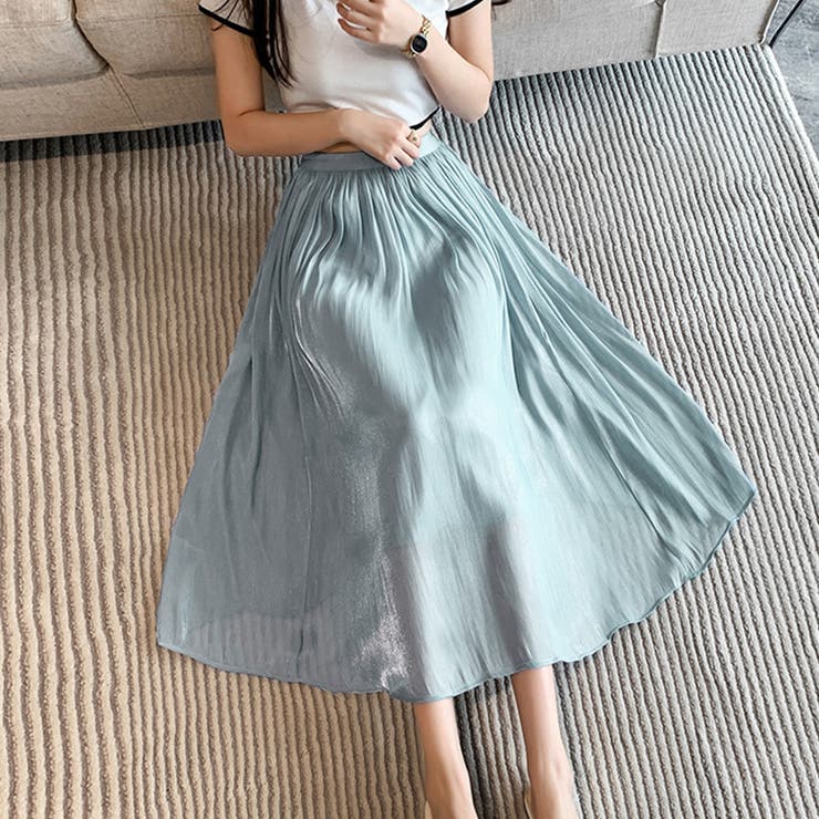 フレアスカート キャザー ロングスカート | SUNSHINE CLOSET | 詳細画像13 