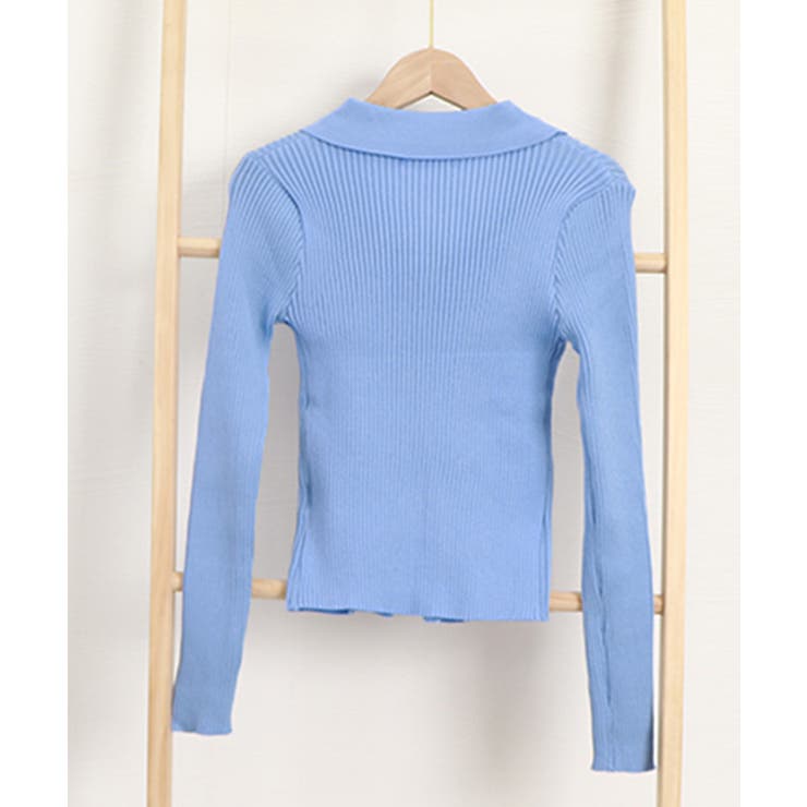 リブニットトップスレディースジップアップ | SUNSHINE CLOSET | 詳細画像23 