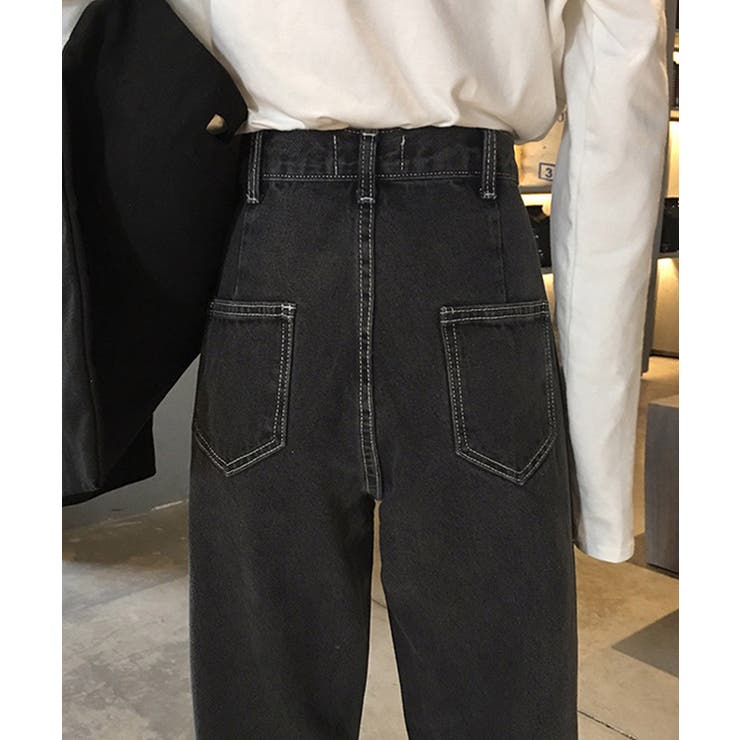 ハイウエストデニムパンツ ウエストボタン | SUNSHINE CLOSET | 詳細画像15 
