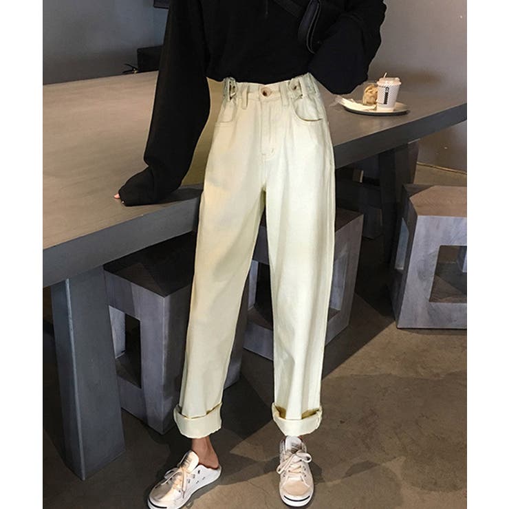 ハイウエストデニムパンツ ウエストボタン | SUNSHINE CLOSET | 詳細画像16 