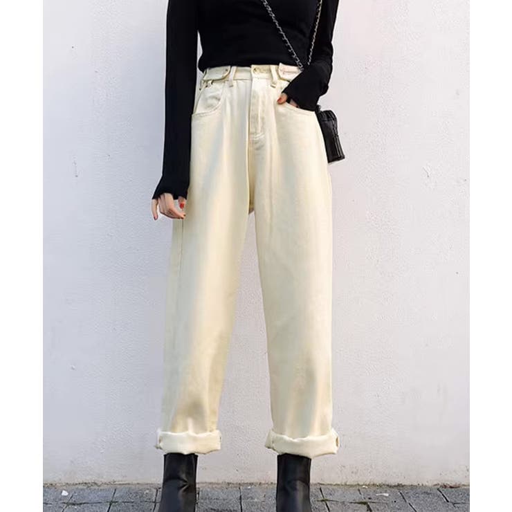 ハイウエストデニムパンツ ウエストボタン | SUNSHINE CLOSET | 詳細画像20 