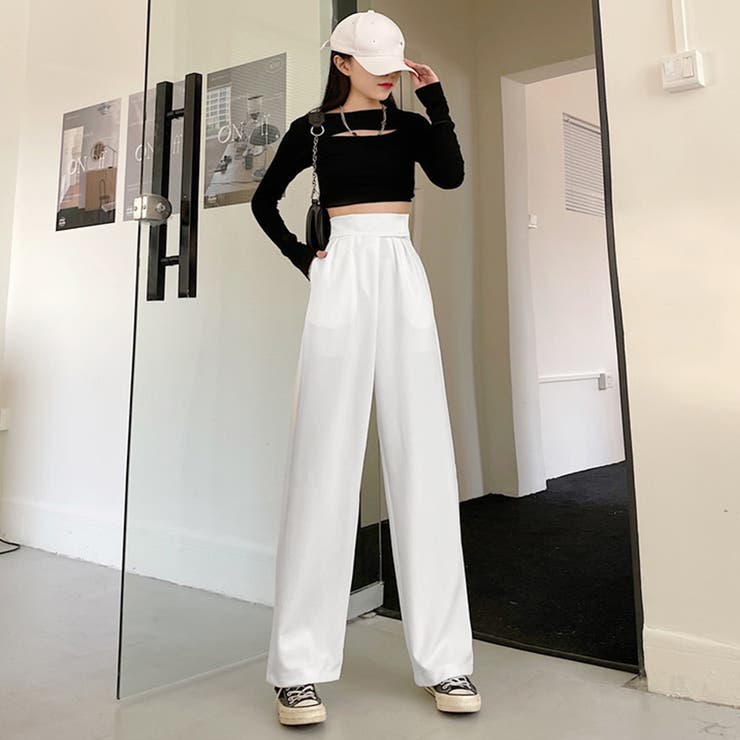 ストレートワイドパンツ レディース 韓国 | SUNSHINE CLOSET | 詳細画像11 