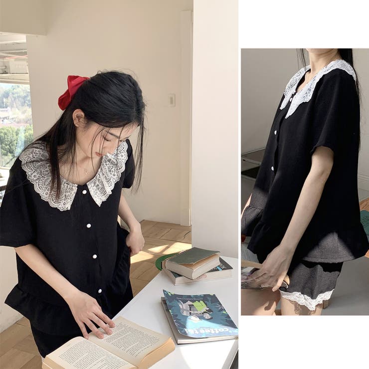 部屋着 上下セット 半袖パジャマ 春夏秋 | SUNSHINE CLOSET | 詳細画像6 