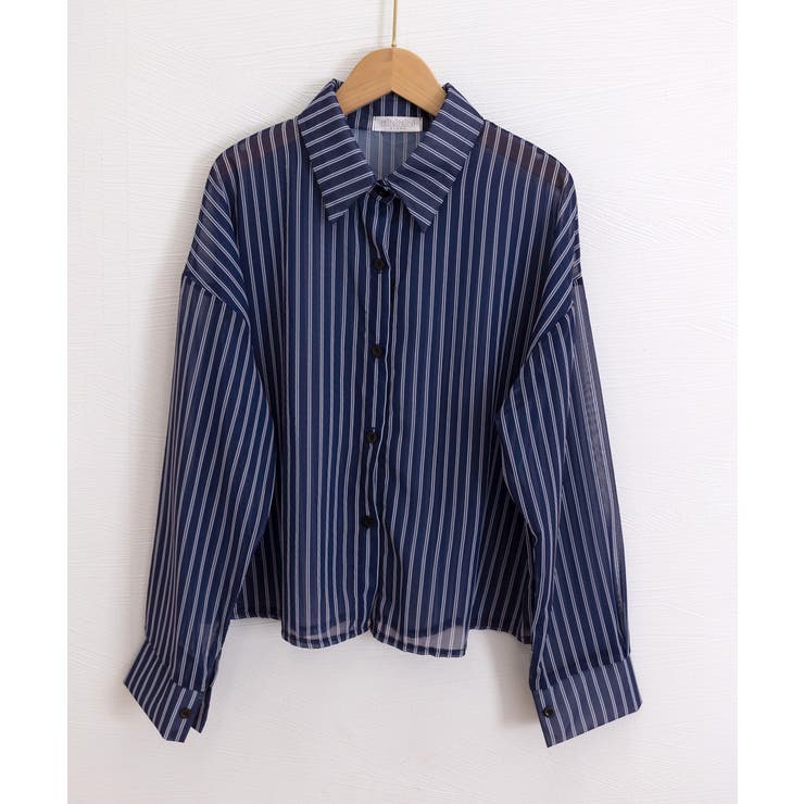 レディース UV対策冷房対策長袖シャツ透け感 夏服ブラウス | SUNSHINE CLOSET | 詳細画像23 