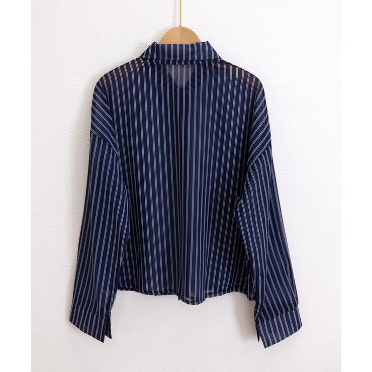 レディース UV対策冷房対策長袖シャツ透け感 夏服ブラウス | SUNSHINE CLOSET | 詳細画像24 