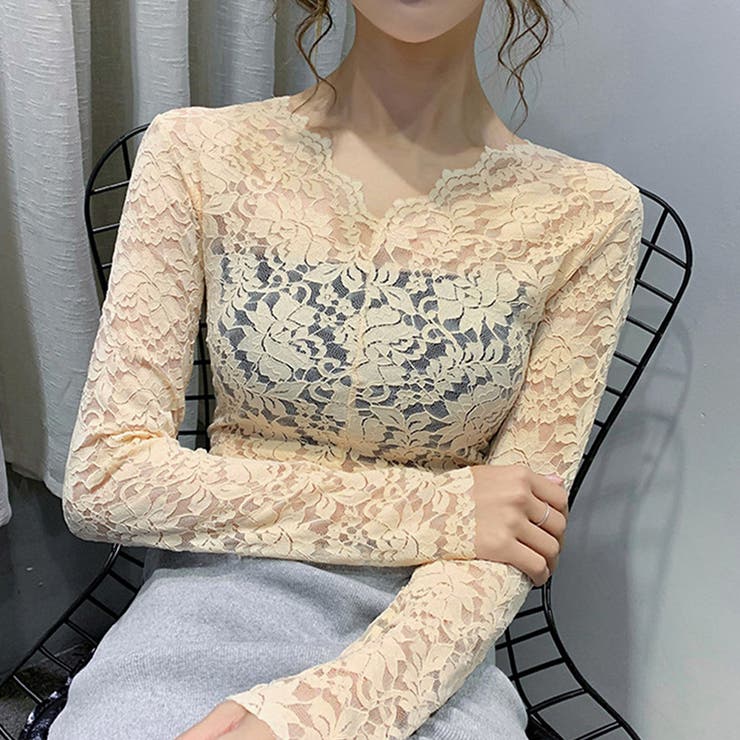 花柄 総レース ブラウス[品番：AGCW0001817]｜SUNSHINE CLOSET