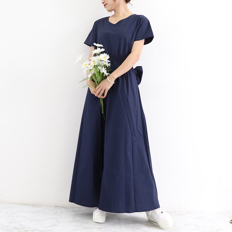 マキシワンピース フレンチ袖ロングワンピ | SUNSHINE CLOSET | 詳細画像11 