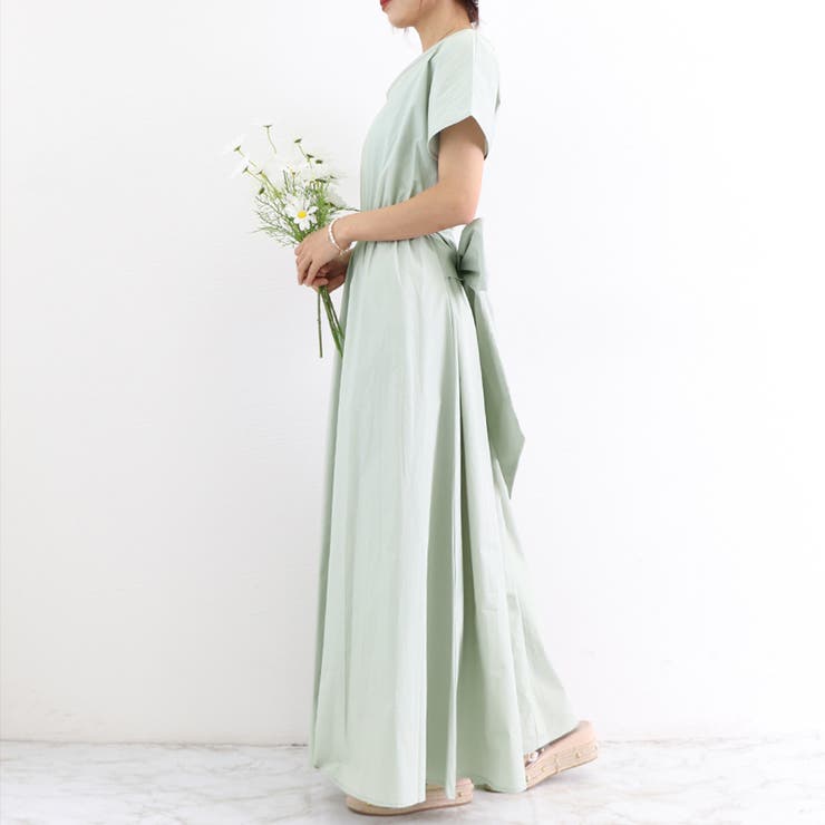 マキシワンピース フレンチ袖ロングワンピ | SUNSHINE CLOSET | 詳細画像13 