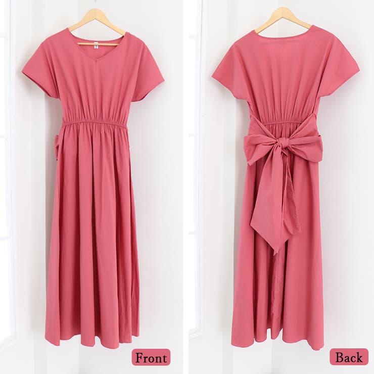 マキシワンピース フレンチ袖ロングワンピ | SUNSHINE CLOSET | 詳細画像3 