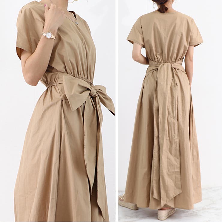 マキシワンピース フレンチ袖ロングワンピ | SUNSHINE CLOSET | 詳細画像6 