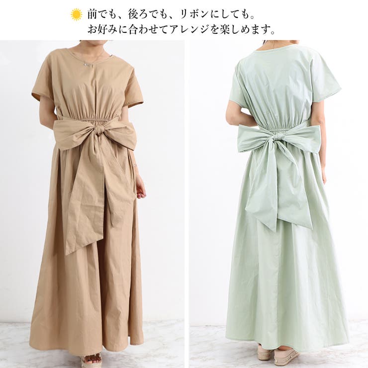 マキシワンピース フレンチ袖ロングワンピ | SUNSHINE CLOSET | 詳細画像8 