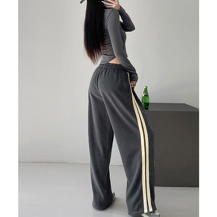 サイドラインスウェットパンツ レディース[品番：AGCW0003503