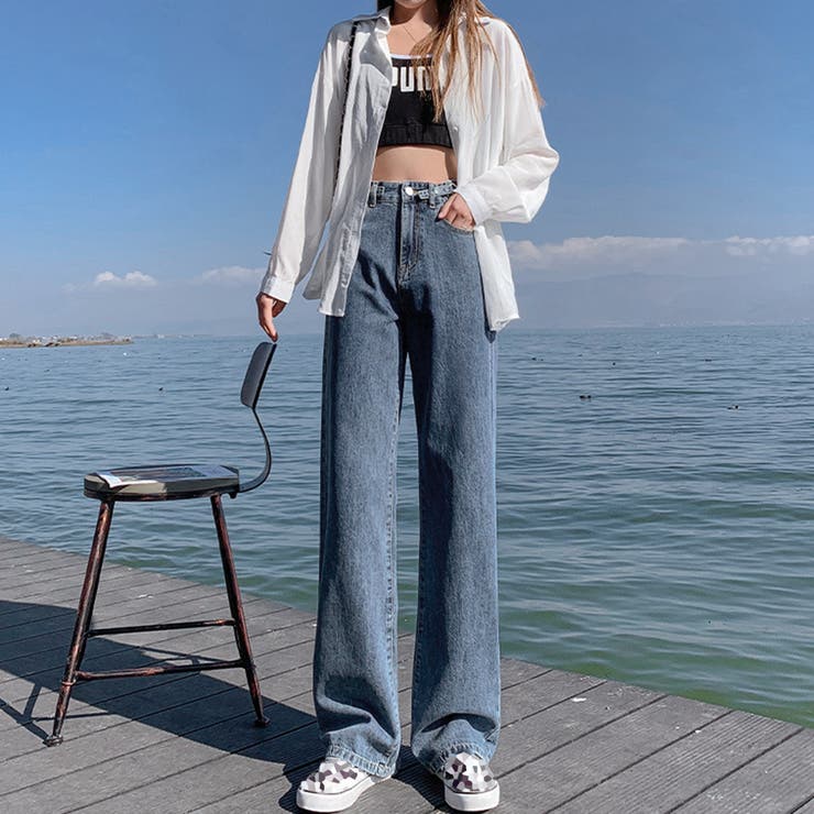 ストレートデニムパンツ レディース 美脚 | SUNSHINE CLOSET | 詳細画像4 