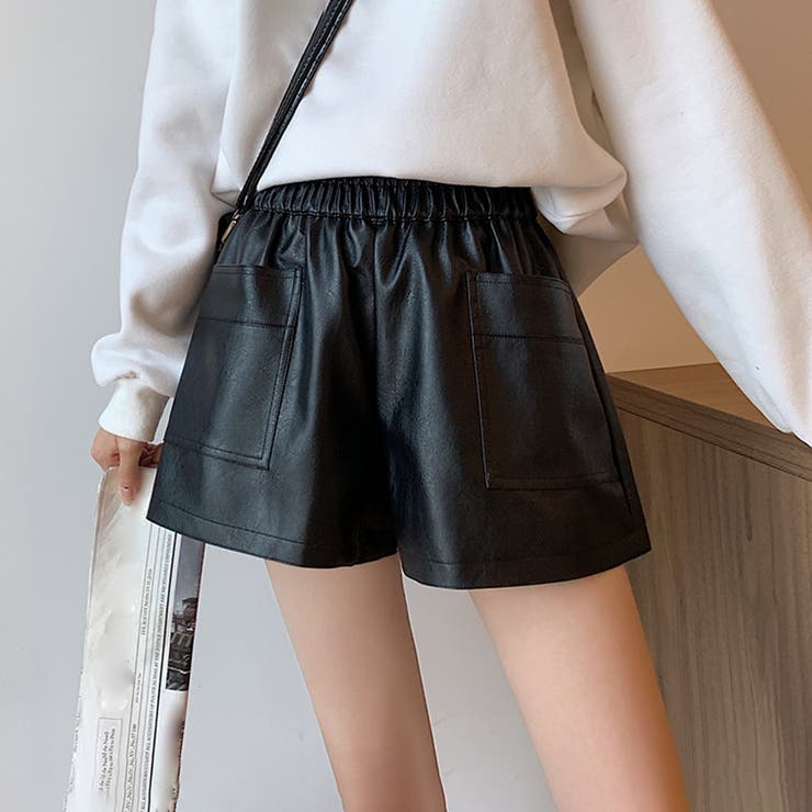 レザー ショートパンツ レディース[品番：AGCW0001394]｜SUNSHINE