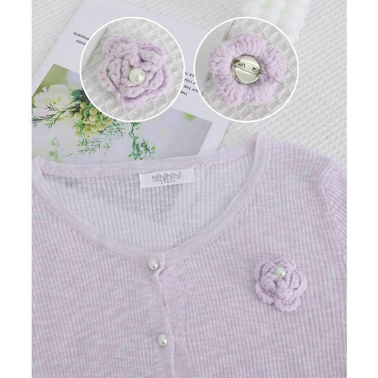 サマーニットカーディガン 花モチーフ付き | SUNSHINE CLOSET | 詳細画像38 