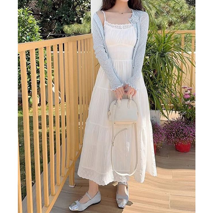 サマーニットカーディガン 花モチーフ付き | SUNSHINE CLOSET | 詳細画像4 