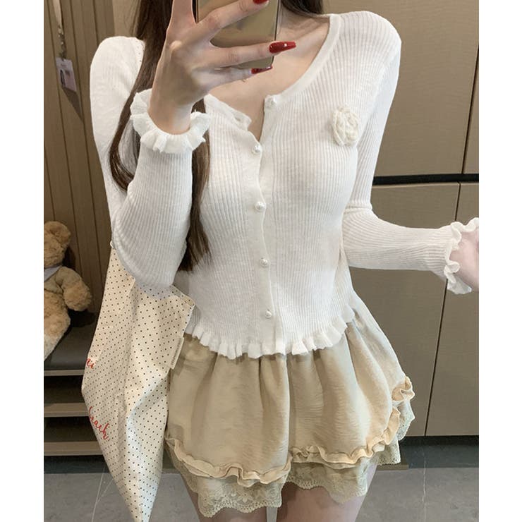 flower - flower＊サマーニット new】 🏷️Flower embroidery summer knit 1枚で着映える！大人