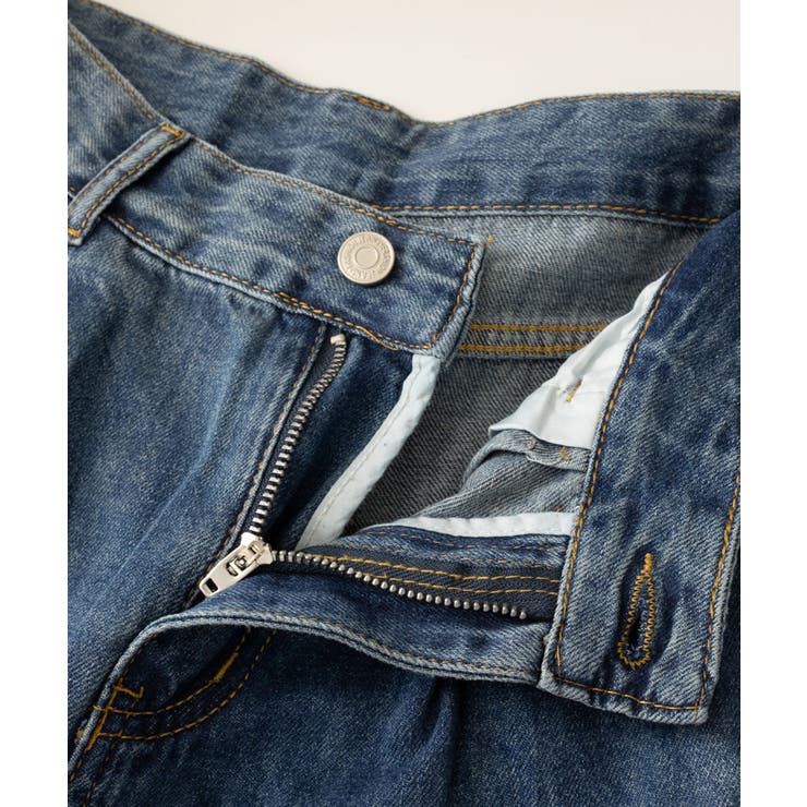 タックワイドデニムパンツレディース韓国風 | SUNSHINE CLOSET | 詳細画像32 