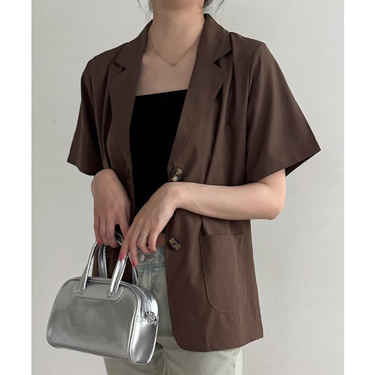 薄手ジャケットオフィスカジュアル 涼しいサマージャケット洗えるスーツ きれいめト… | SUNSHINE CLOSET | 詳細画像27 