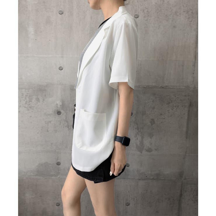 薄手ジャケットオフィスカジュアル 涼しいサマージャケット洗えるスーツ きれいめト… | SUNSHINE CLOSET | 詳細画像32 
