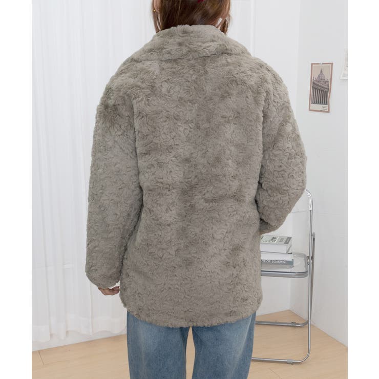 ボアジャケット トグルボタンボアコート冬[品番：AGCW0007138