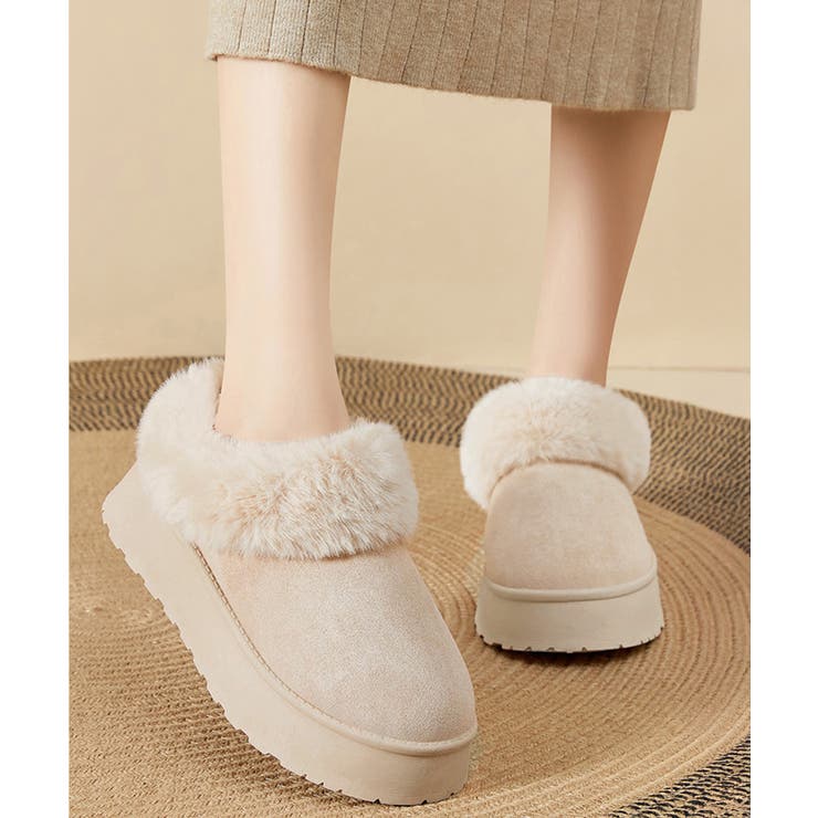 アンクルムートンブーツ厚底ファーシューズ | SUNSHINE CLOSET | 詳細画像1 