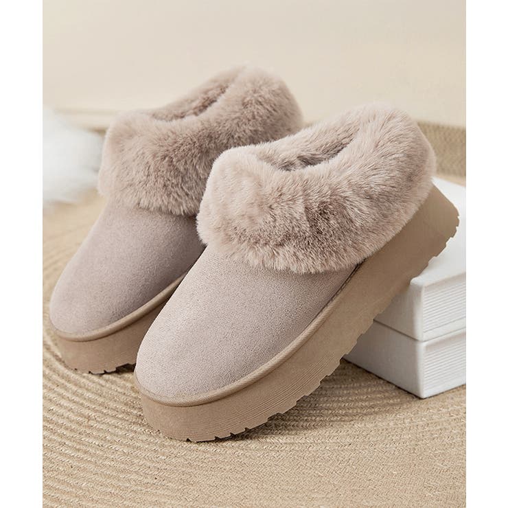 アンクルムートンブーツ厚底ファーシューズ | SUNSHINE CLOSET | 詳細画像14 