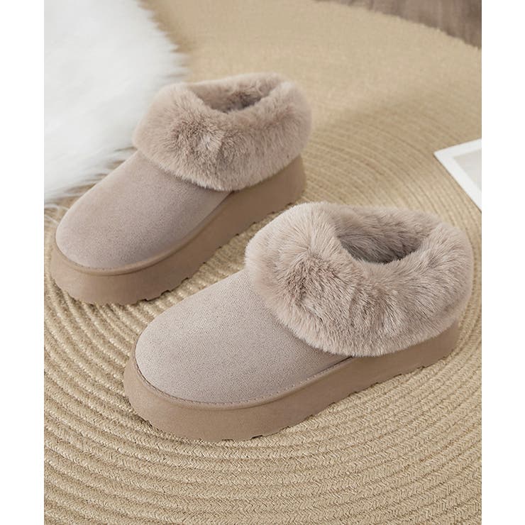 アンクルムートンブーツ厚底ファーシューズ | SUNSHINE CLOSET | 詳細画像15 