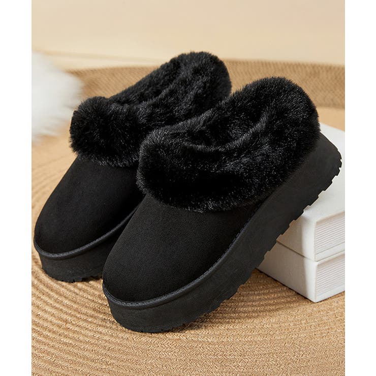 アンクルムートンブーツ厚底ファーシューズ | SUNSHINE CLOSET | 詳細画像19 