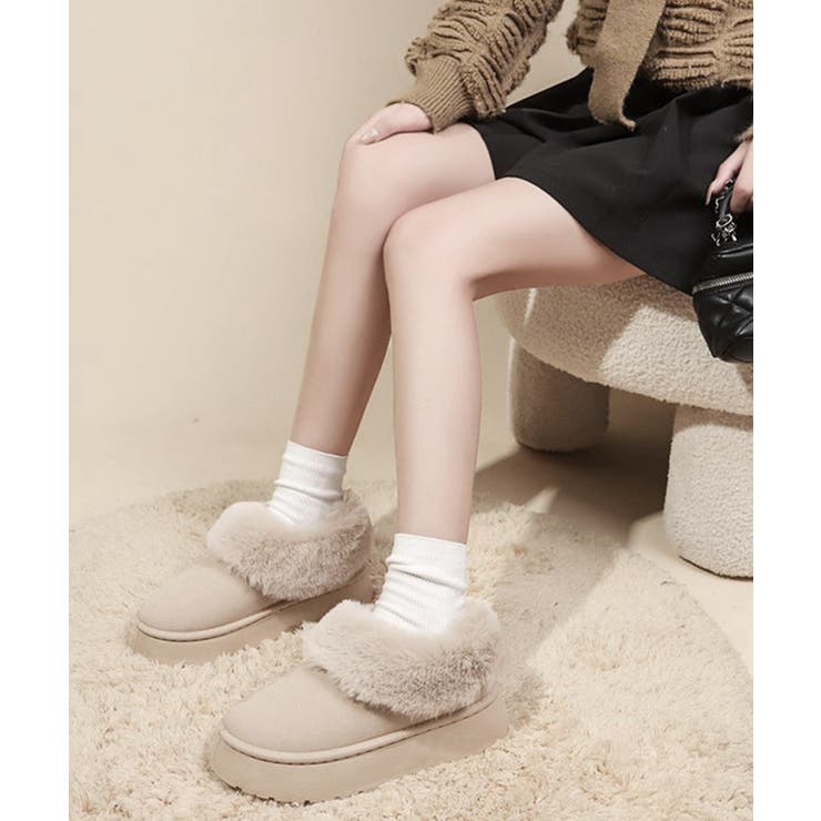 アンクルムートンブーツ厚底ファーシューズ | SUNSHINE CLOSET | 詳細画像4 