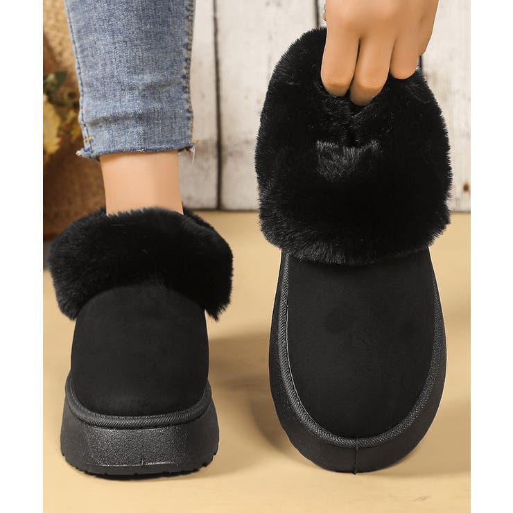 アンクルムートンブーツ厚底ファーシューズ | SUNSHINE CLOSET | 詳細画像7 