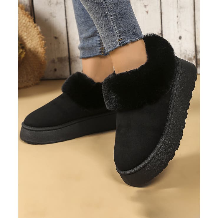 アンクルムートンブーツ厚底ファーシューズ | SUNSHINE CLOSET | 詳細画像9 