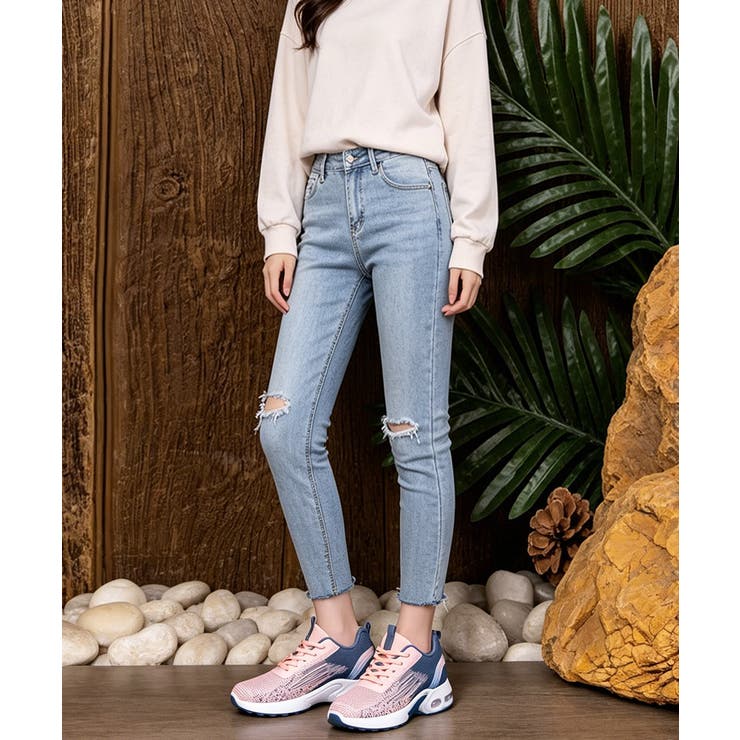 通気性抜群スニーカーレディース ウォーキングシューズ歩きやすい ローカットスニー… | SUNSHINE CLOSET | 詳細画像5 