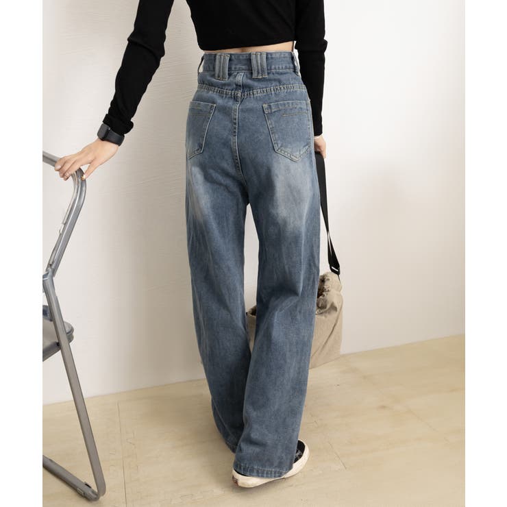 ヴィンテージデニムパンツ レディース韓国 | SUNSHINE CLOSET | 詳細画像13 