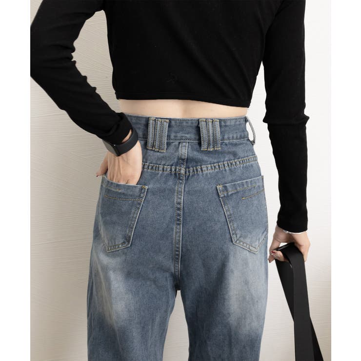 ヴィンテージデニムパンツ レディース韓国 | SUNSHINE CLOSET | 詳細画像15 