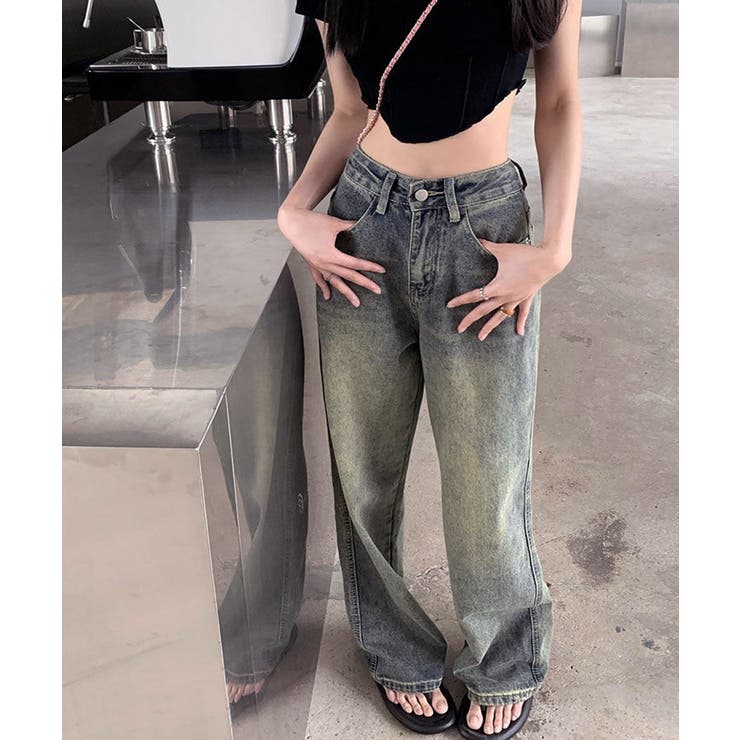 ヴィンテージデニムパンツ レディース韓国 | SUNSHINE CLOSET | 詳細画像22 