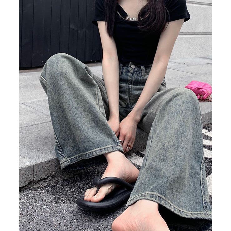 ヴィンテージデニムパンツ レディース韓国 | SUNSHINE CLOSET | 詳細画像25 