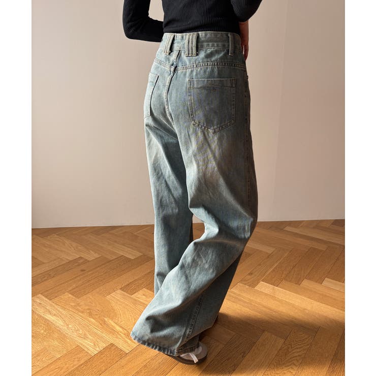 ヴィンテージデニムパンツ レディース韓国 | SUNSHINE CLOSET | 詳細画像6 