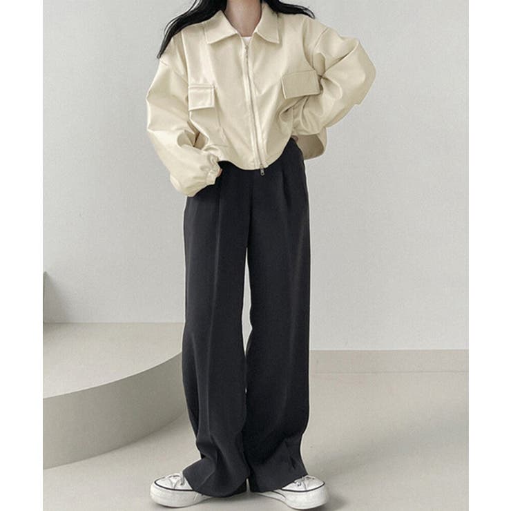 ダブルジップ ライダースジャケット韓国風 | SUNSHINE CLOSET | 詳細画像11