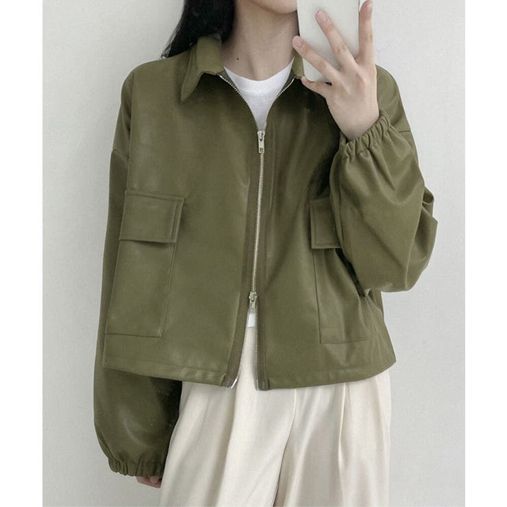 ダブルジップ ライダースジャケット韓国風 | SUNSHINE CLOSET | 詳細画像13