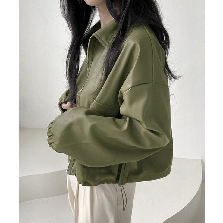 ダブルジップ ライダースジャケット韓国風 | SUNSHINE CLOSET | 詳細画像14