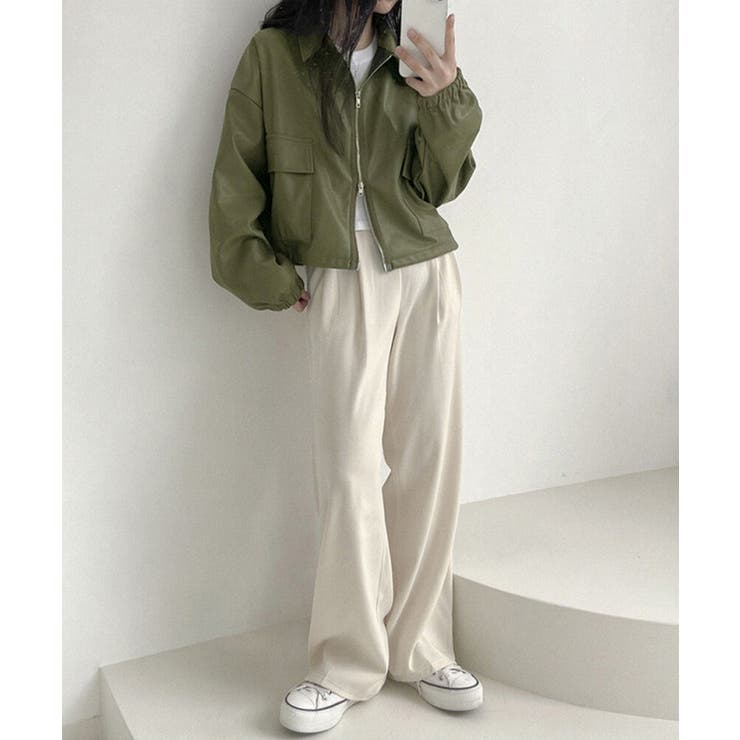 ダブルジップ ライダースジャケット韓国風 | SUNSHINE CLOSET | 詳細画像16