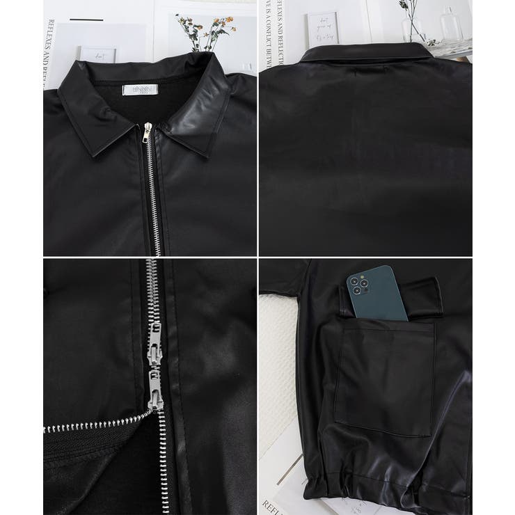 ダブルジップ ライダースジャケット韓国風 | SUNSHINE CLOSET | 詳細画像27