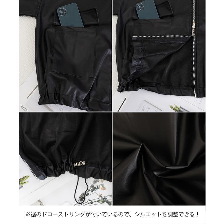 ダブルジップ ライダースジャケット韓国風 | SUNSHINE CLOSET | 詳細画像28