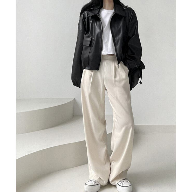 ダブルジップ ライダースジャケット韓国風 | SUNSHINE CLOSET | 詳細画像4