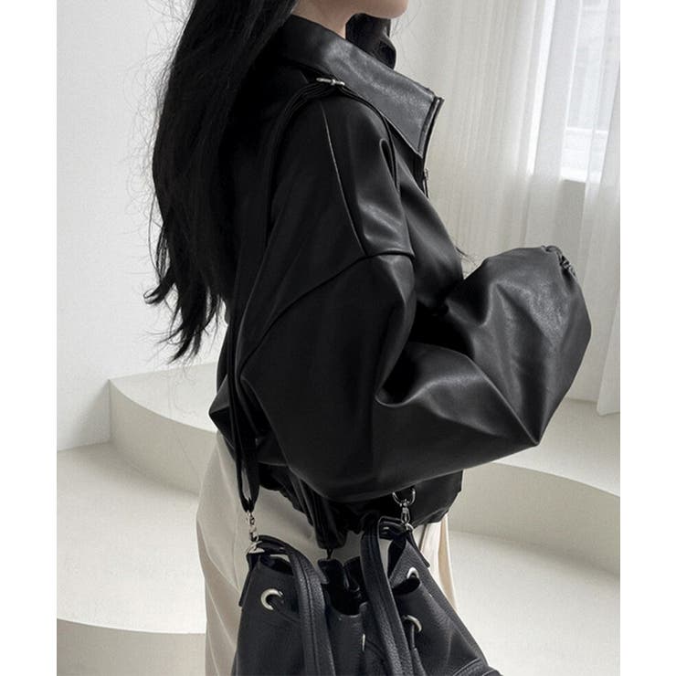 ダブルジップ ライダースジャケット韓国風 | SUNSHINE CLOSET | 詳細画像5