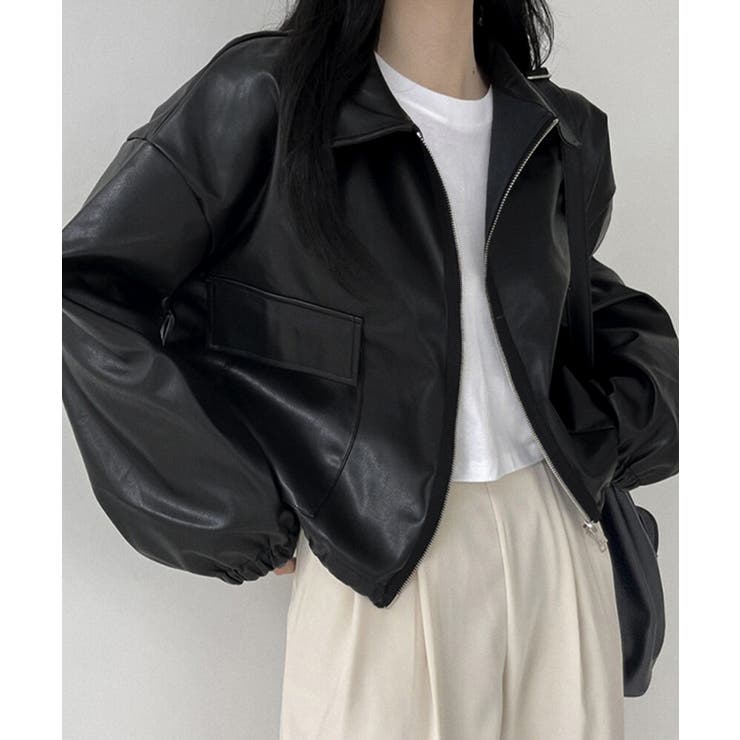 ダブルジップ ライダースジャケット韓国風 | SUNSHINE CLOSET | 詳細画像6