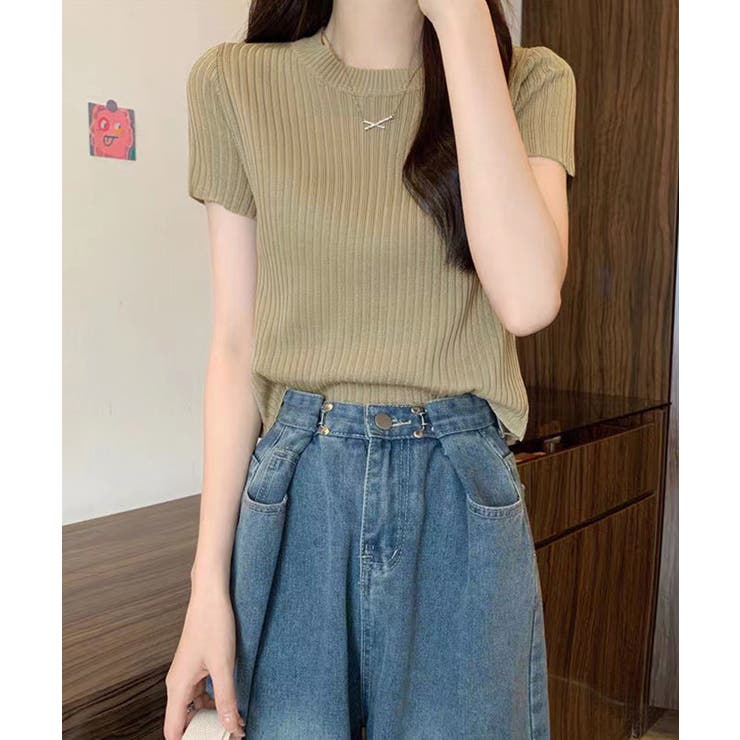 クルーネックニット レディース きれいめトップス | SUNSHINE CLOSET | 詳細画像10 