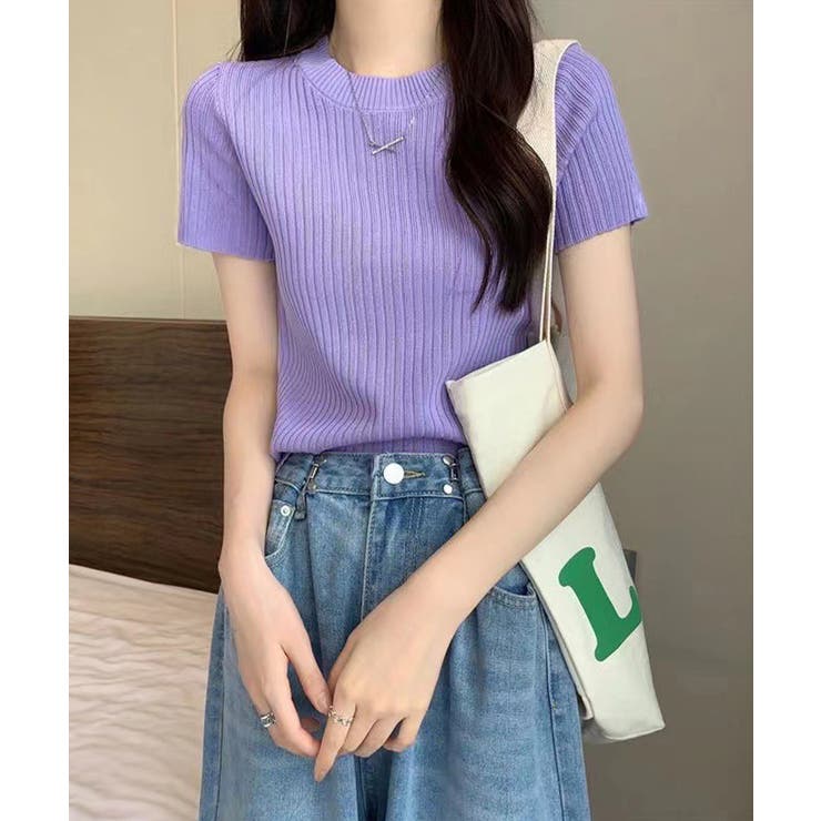 クルーネックニット レディース きれいめトップス | SUNSHINE CLOSET | 詳細画像16 